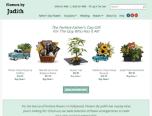 Tablet Screenshot of flowersbyjudith.com